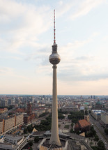 BERLIN, GERMANY - CIRCA JUNE 2016: Fernsehturm (meaning Television tower) in Alexanderplatz