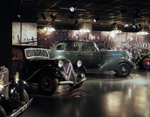 TURIN, ITALY - CIRCA JANUARY 2017: Vintage cars at Museo Nazionale dell Automobile (meaning National Automobile Museum car museum)