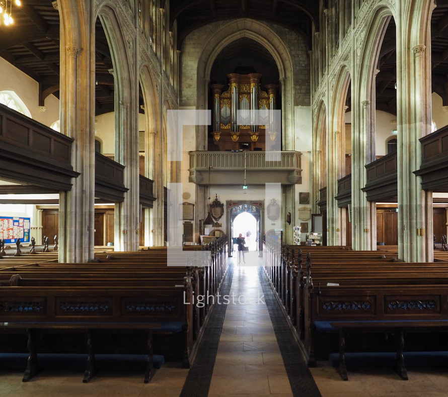 CAMBRIDGE, UK - CIRCA OCTOBER 2018: Great St Mary's church