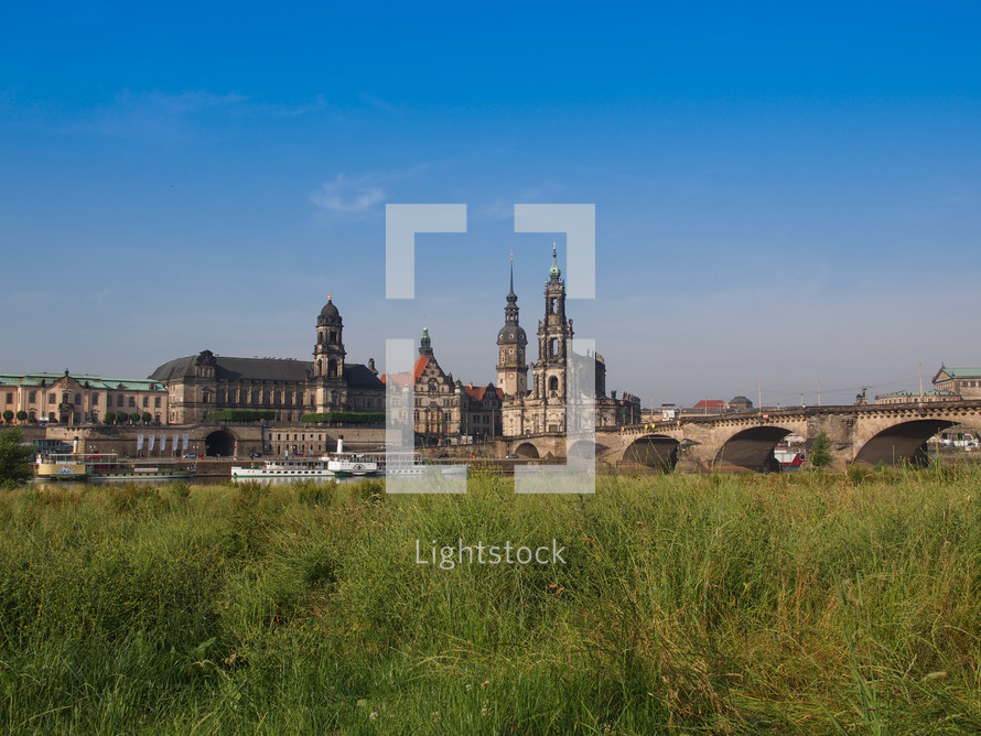 DRESDEN, GERMANY - JUNE 11, 2014: Dresden Cathedral of the Holy Trinity aka Hofkirche Kathedrale Sanctissimae Trinitatis