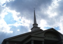 Baptist church steeple 