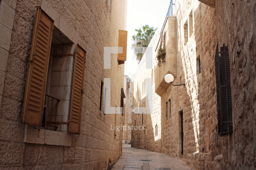 old city Jerusalem stone streets