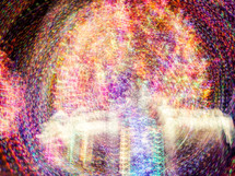 colorful lights - abstract multiple exposure with intentional camera movement 