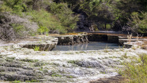 volcanic landscape and warm springs in Waimangu 