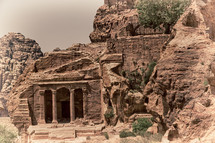 antique site of petra in Jordan