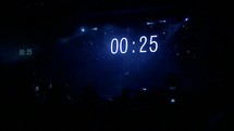 count down clock on stage 