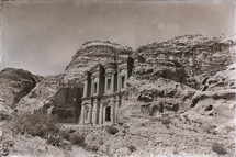 ancient monastery in Petra Jordan 