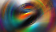spinning blur with deep orange center - abstract backdrop dramatically altered from an AI abstract