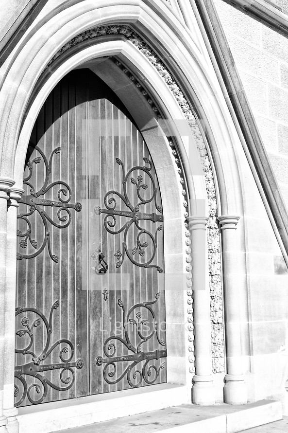 entrance to a church 