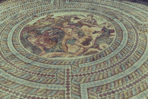 tile mosaic floor in Cyprus 