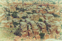 red rock scenery in Wildlife Valley Natural Reserve 