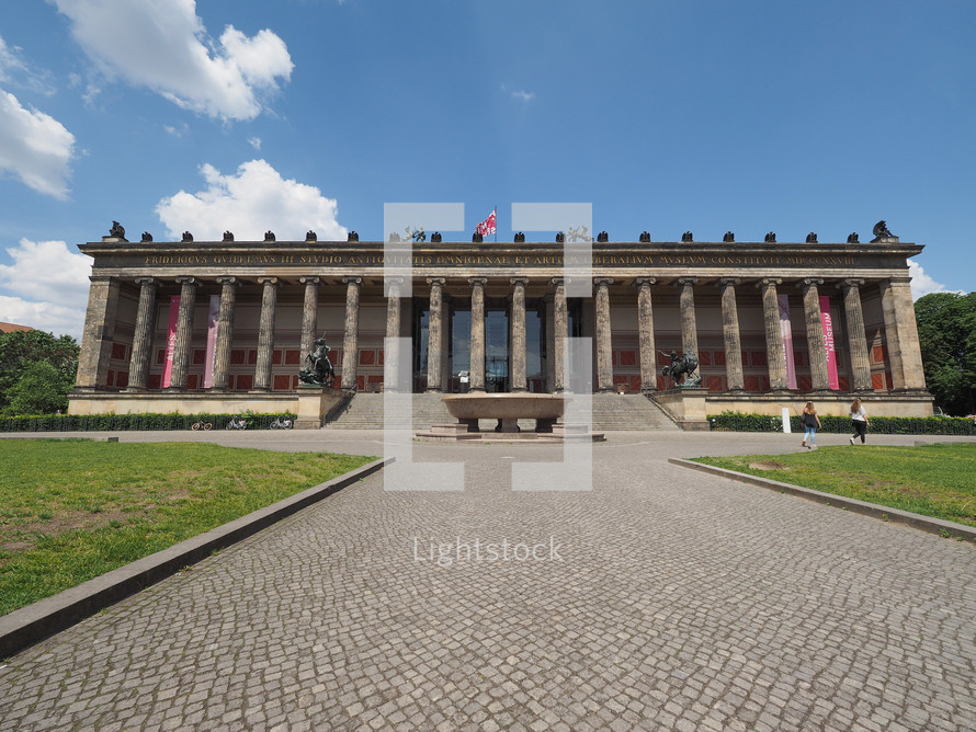 BERLIN, GERMANY - CIRCA JUNE 2016: Altes Museum (meaning Museum of Antiquities) in Museumsinsel (meaning Museums Island)