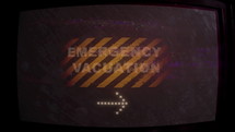 EMERGENCY EVACUATION - Distress signal Blinking On and Off on Broken Monitor