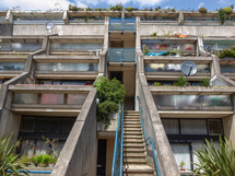 LONDON, UK - MAY 06, 2010: The Alexandra Road estate designed in 1968 by Neave Brown
