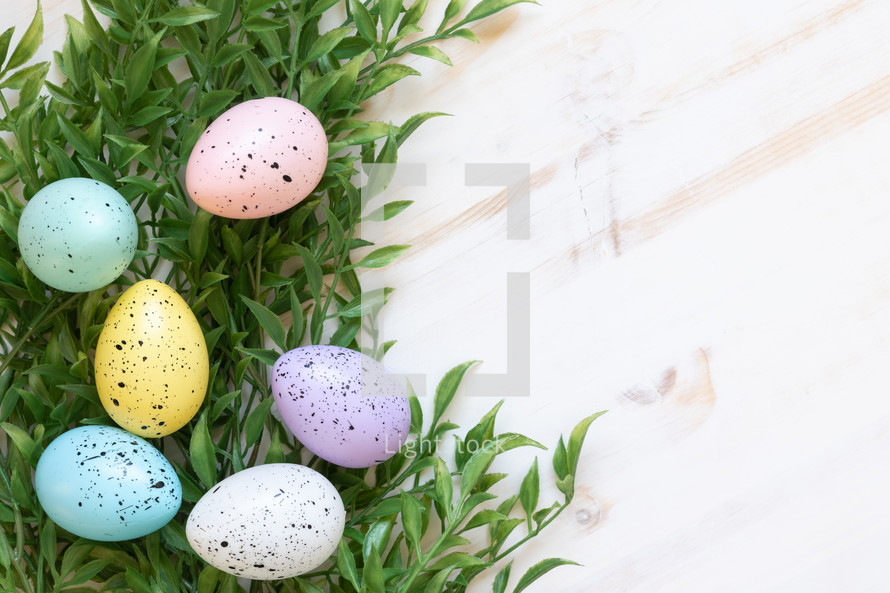 pastel Easter eggs 