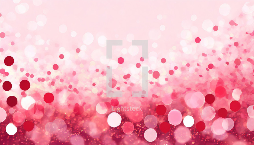 Pink Water Color Confetti Background