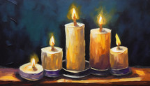 Advent Candles Painting