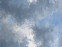 cloudy sky pixelated sponge paint effect