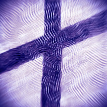painted textural cross purple with radial blur