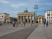 BERLIN, GERMANY - CIRCA JUNE 2019: People at Brandenburger Tor (Brandenburg Gate)