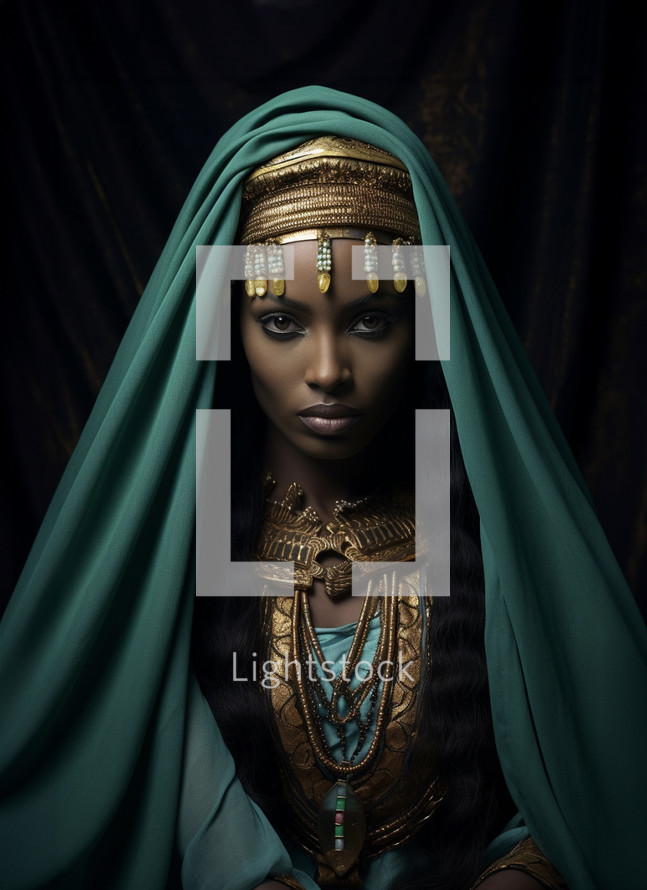 A striking image of the Queen of Sheba 
