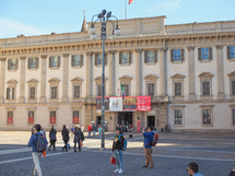 MILAN, ITALY - MARCH 28, 2015: Palazzo Reale meaning royal palace