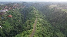 Aerial Campuhan Ridge Walk Ubud Bali - Lush, scenic known for its hiking trails and sweeping hilltop views