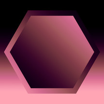 Hexagon - burgundy and pink gradients