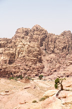 view of Petra from high up 