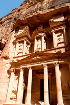 ancient monastery in Petra, Jordan 