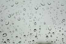raindrops on glass 
