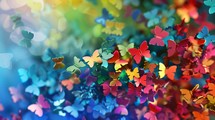 Colorful Butterflies On A Background For World Autism Awareness Day 