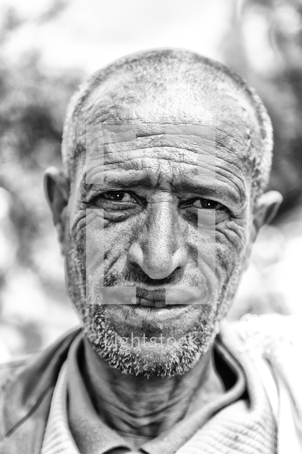 head shot of a man in Ethiopia 