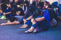 Youth praying. 