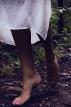 bare feet in the dirt 