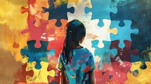 A Young Autistic Girl Illustration For World Autism Awareness Day 