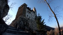 Bran Castle, Romania. The castle of Count Dracula, by foot