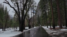 Snow in Yosemite Valley