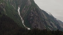 Snowy path in Alaska