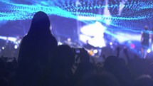  Concert crowd enjoying live music performance - clapping