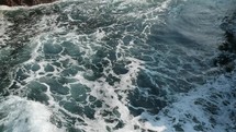churning sea and waves 