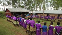 A school Assembly in Kenya 