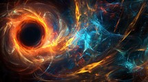 Colorful Digital Black Hole Background