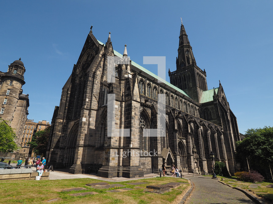 GLASGOW, UK - CIRCA JUNE 2018: Glasgow cathedral aka High Kirk or St Kentigern or St Mungo