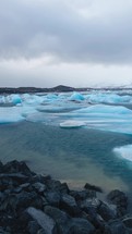 Glacier Slowly Melting Because Of Climate Change 