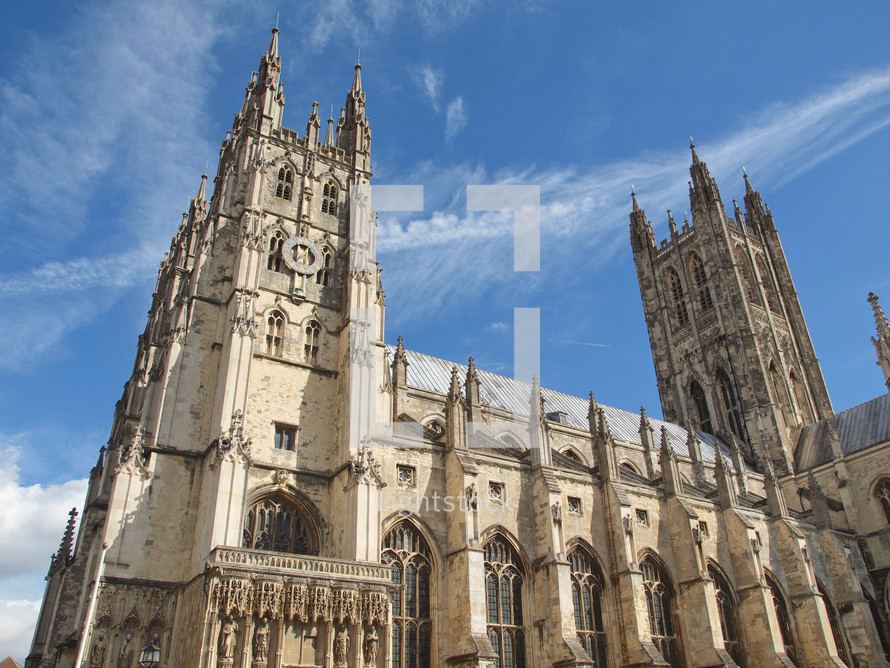 The Canterbury Cathedral in Kent, England. UK