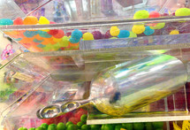 candy bins with scoop, up close