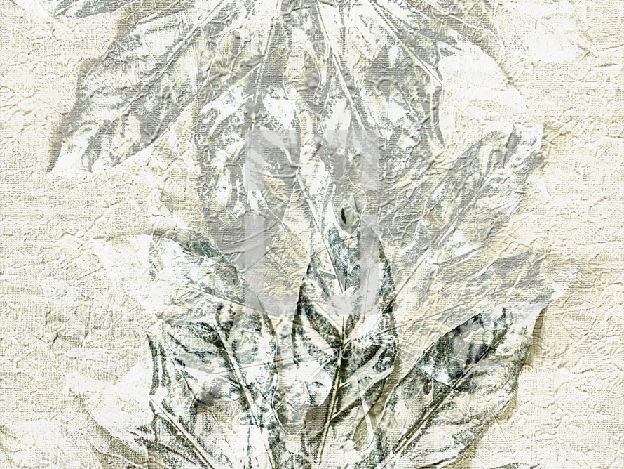 leaves and gesso texture 