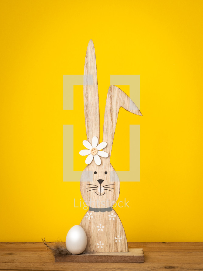 wooden Easter Bunny 