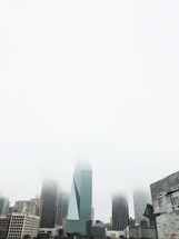 fog over a city 